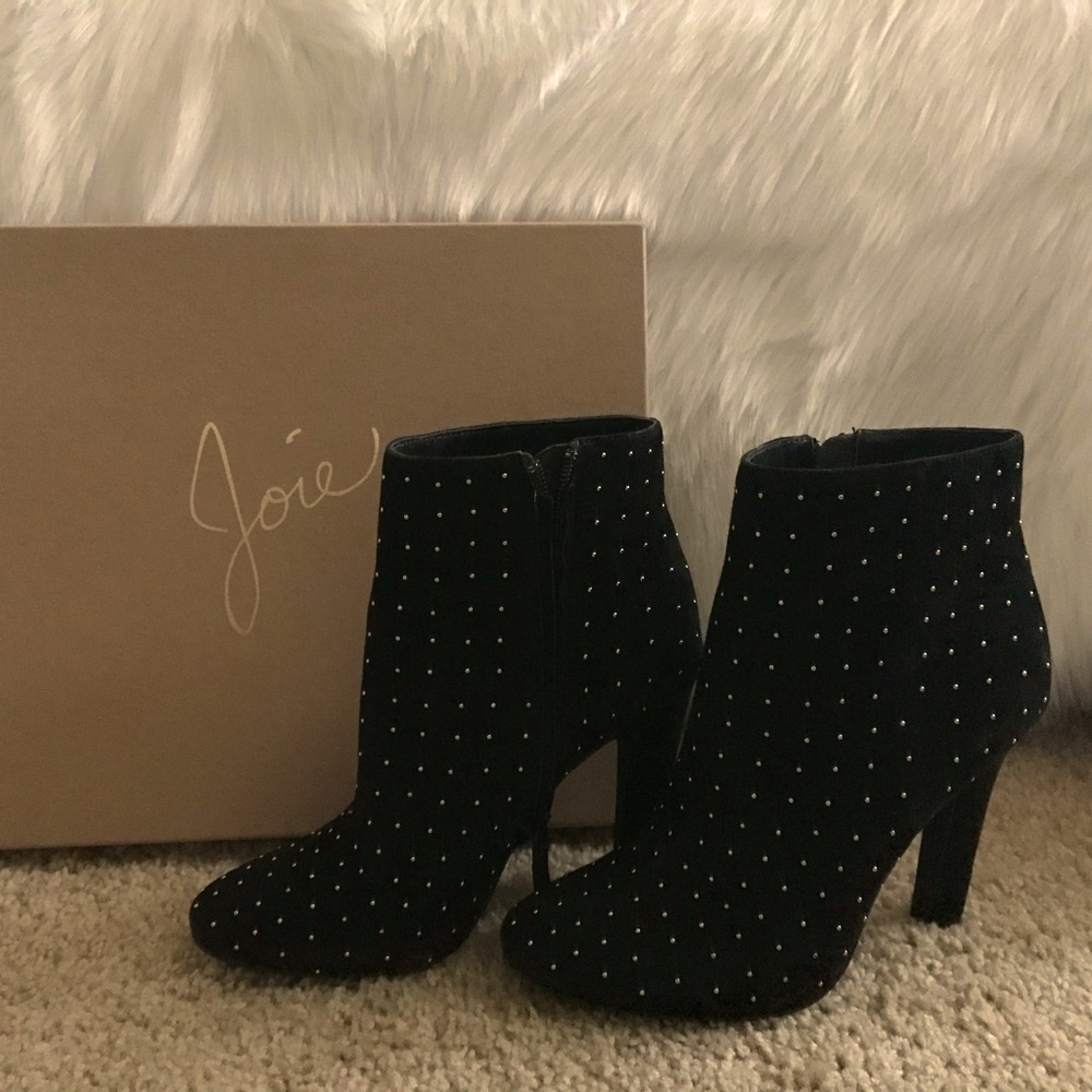 Joie Suede Heeled Booties
